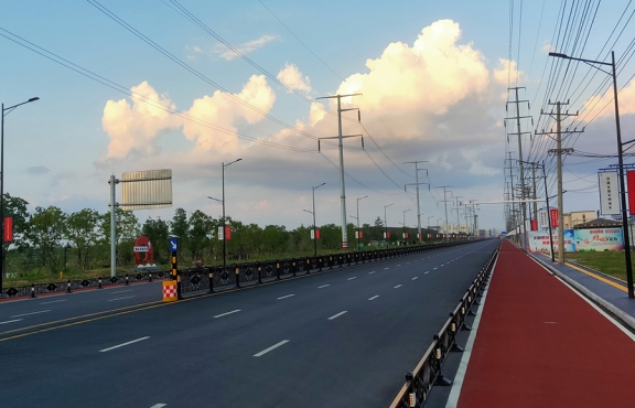 提升改造完成后的春順路，暢安舒美